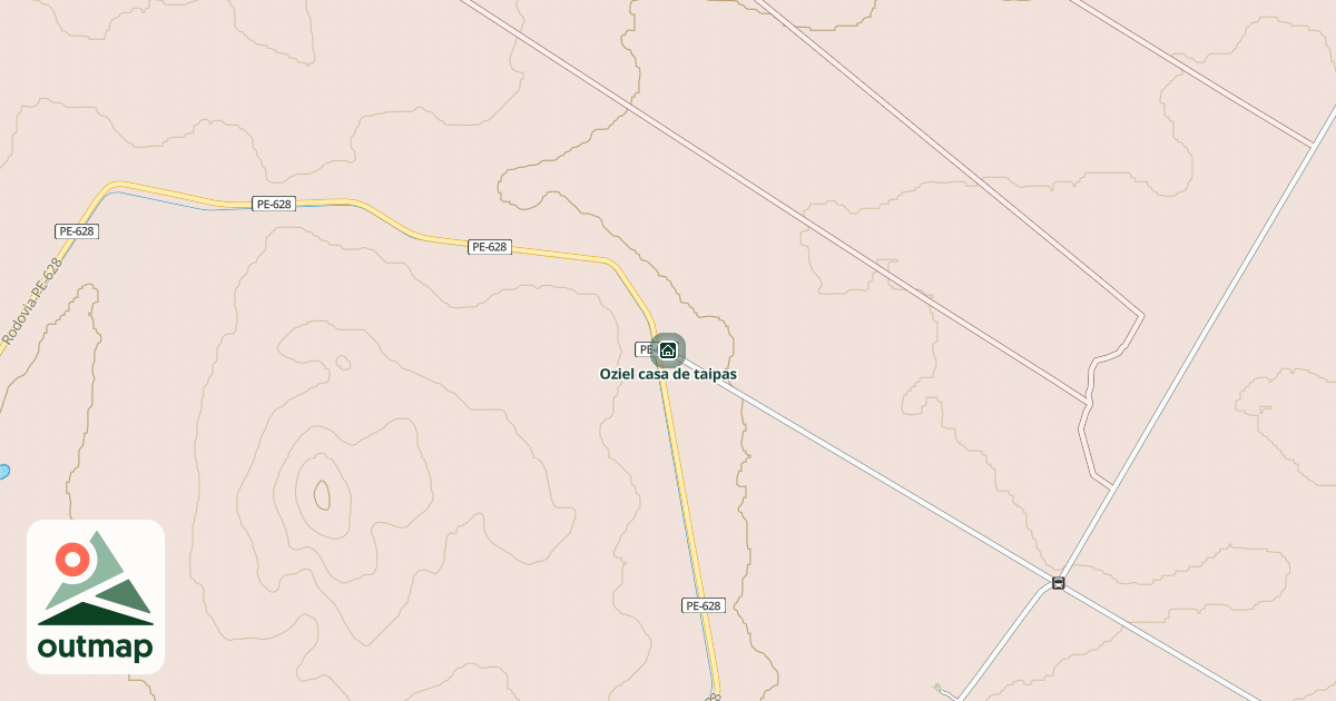 Map of Oziel casa de taipas