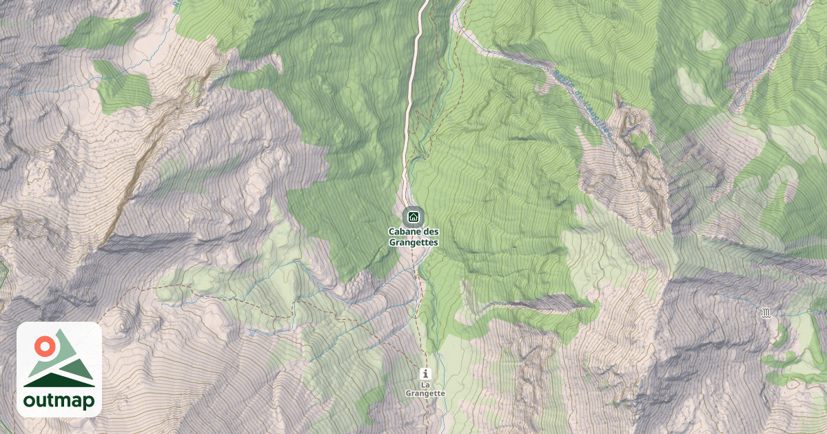 Map of Cabane des Grangettes