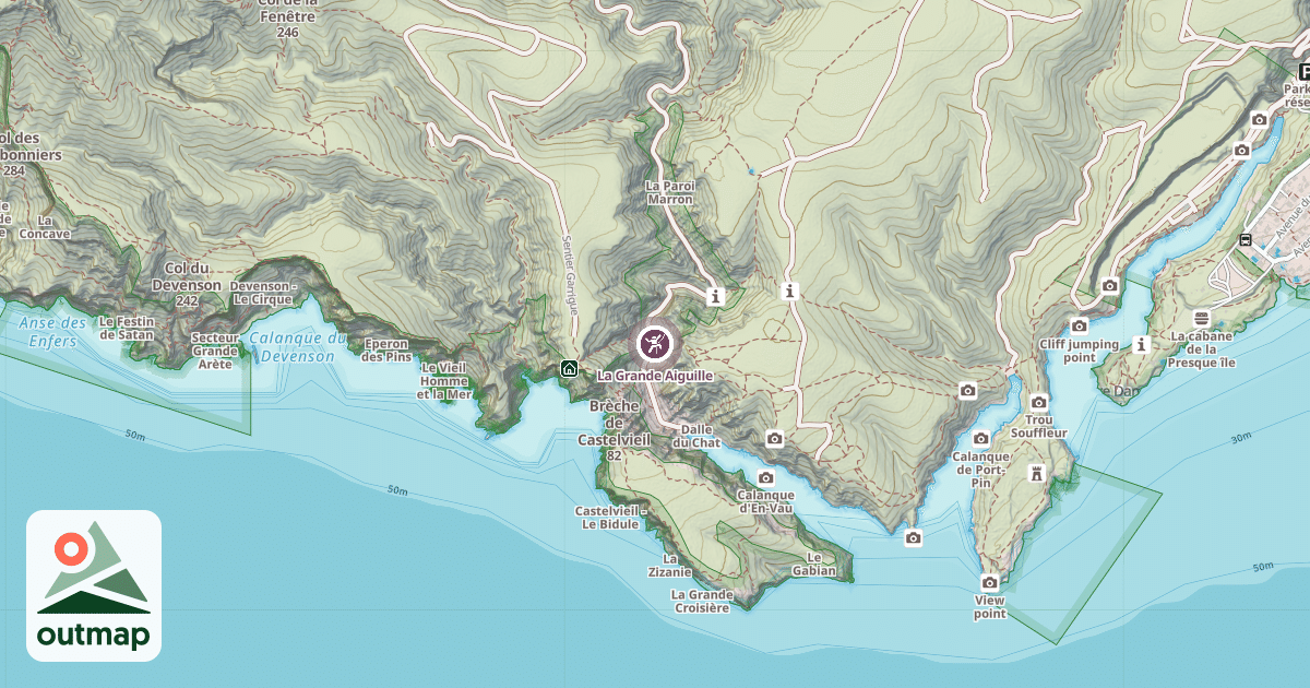 Map of La Grande Aiguille