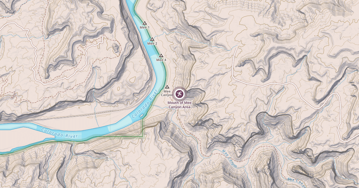 Map preview of Mouth of Mee Canyon Area