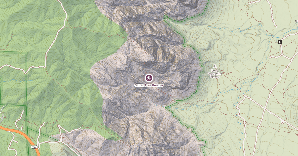 Map preview of Gluten Free Boulder