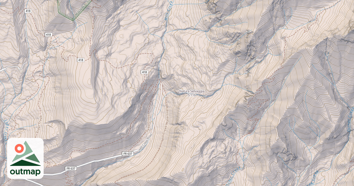 Map of Natura Selvaggia