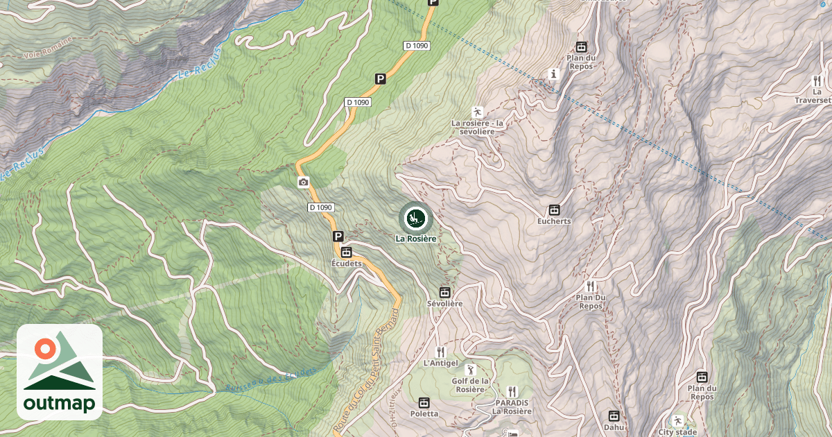 Map of La Rosière