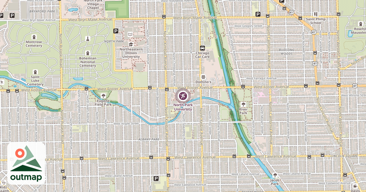Map of North Park University