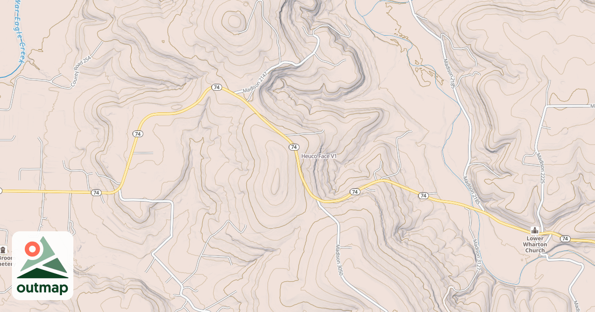 Map of Heuco Face