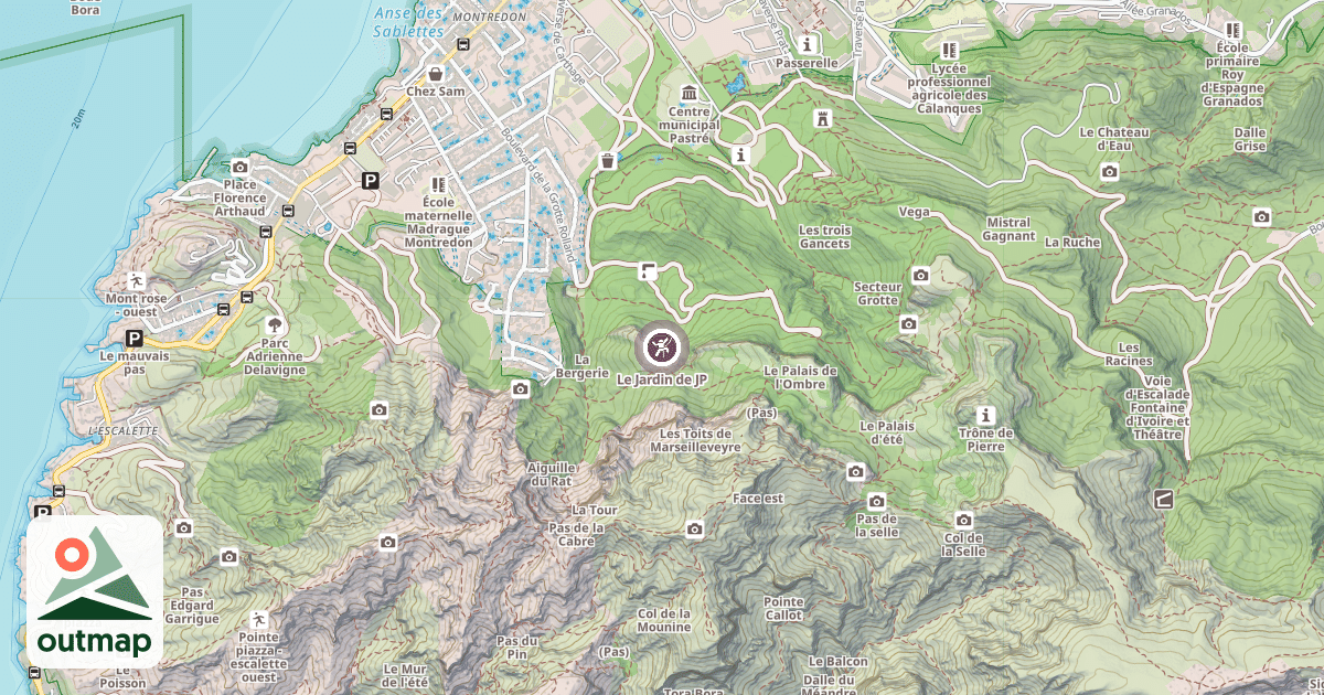 Map of Le Jardin de JP