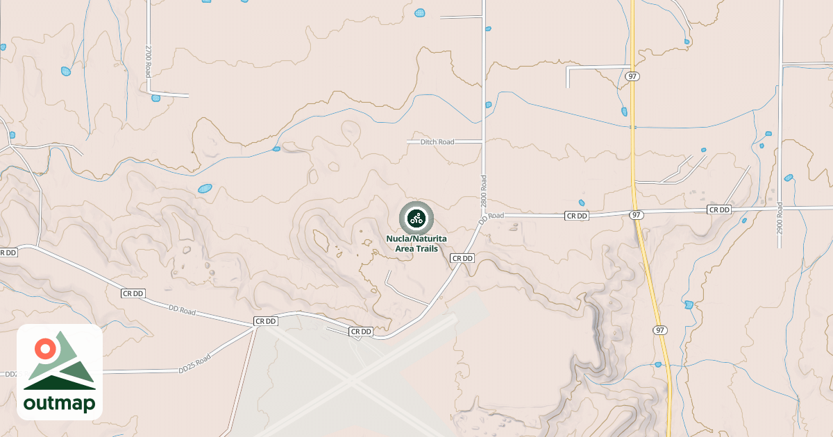 Map of Nucla/Naturita Area Trails