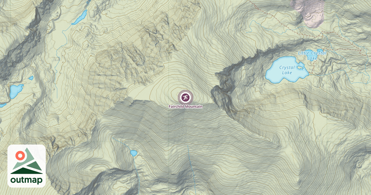 Map of Fairchild Mountain