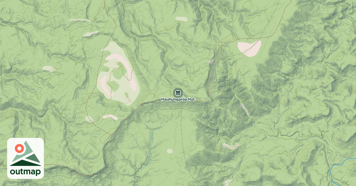 Map of Hauhungaroa Hut