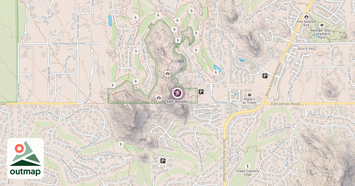Map of AMC Boulder