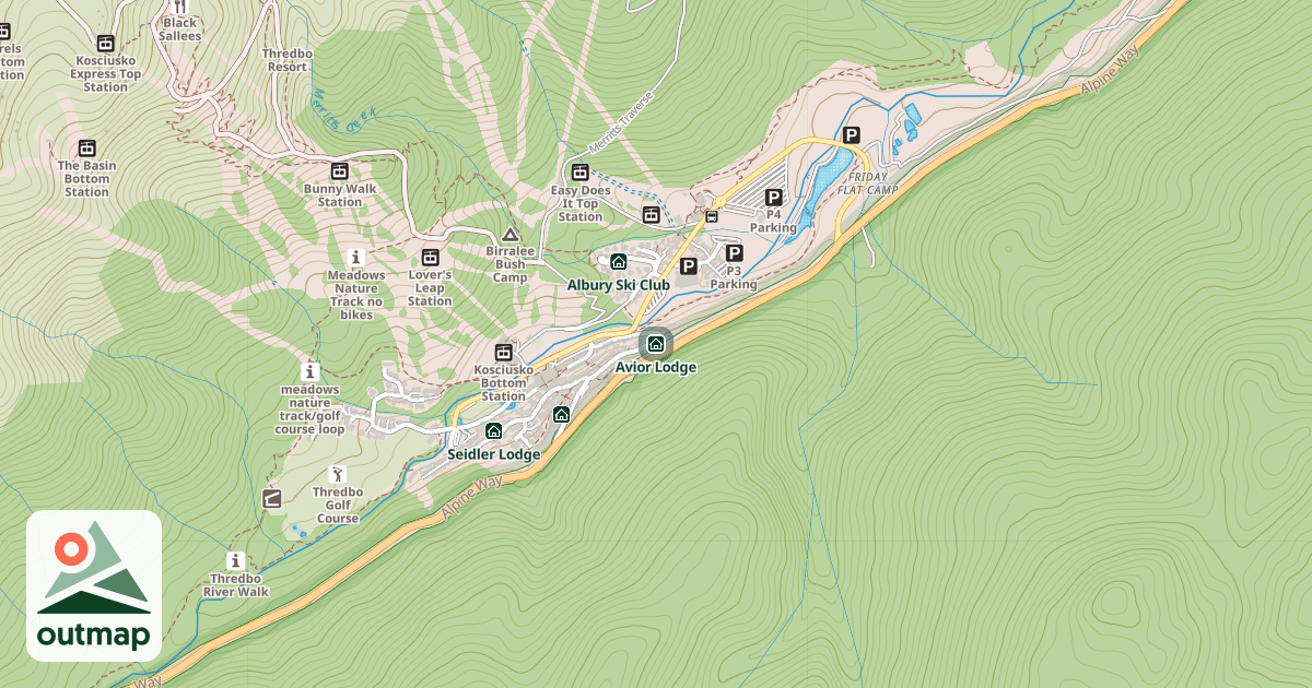 Map of Avior Lodge