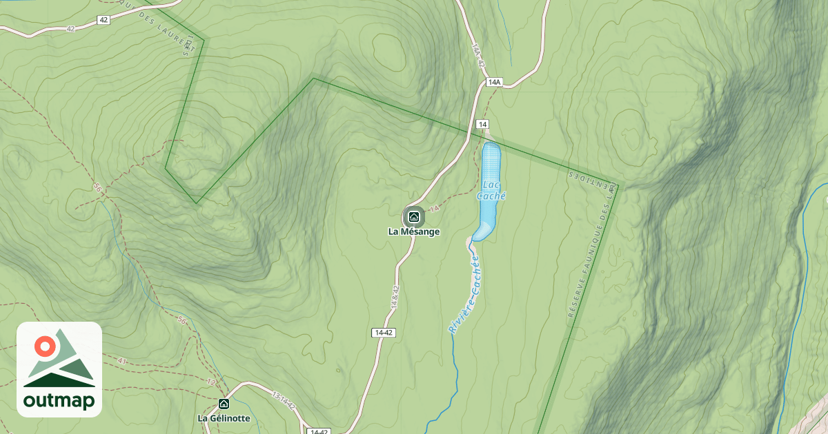 Map of La Mésange
