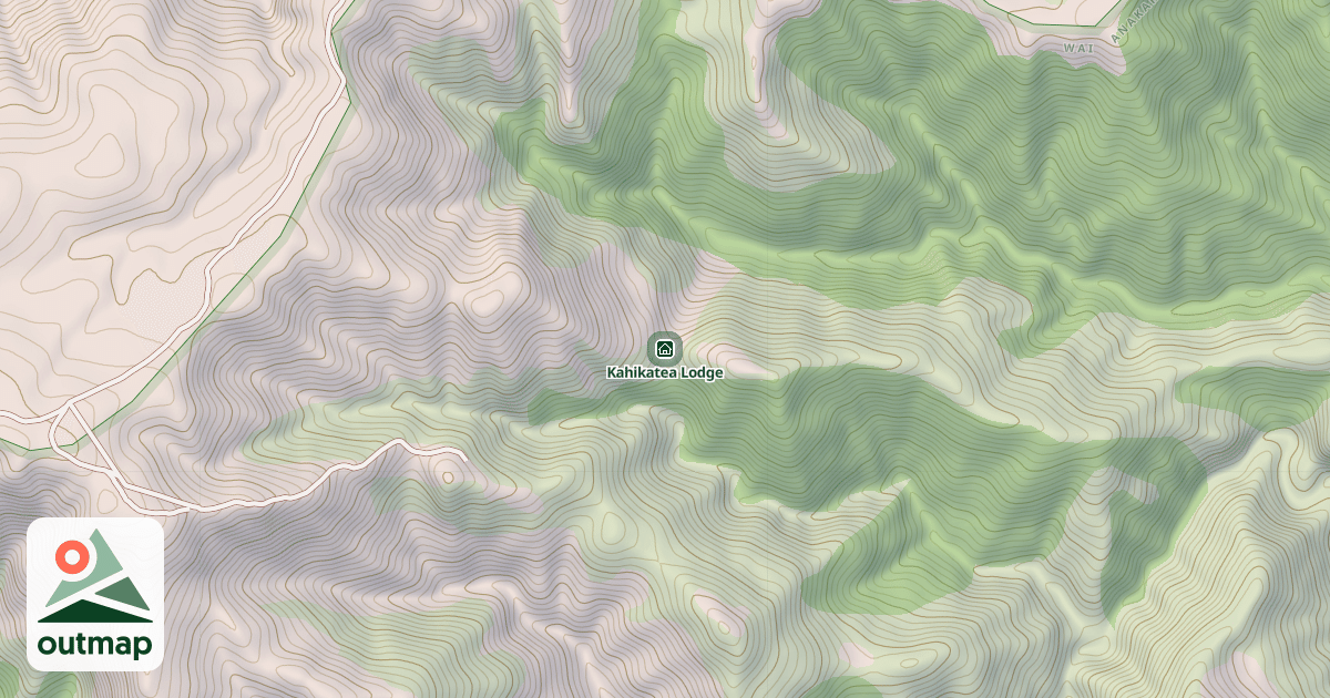 Map of Kahikatea Lodge