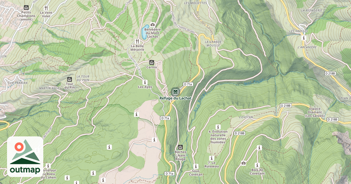 Map of Refuge du Lachat