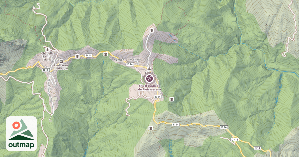 Map of Site d'Escalade de Pietraserena