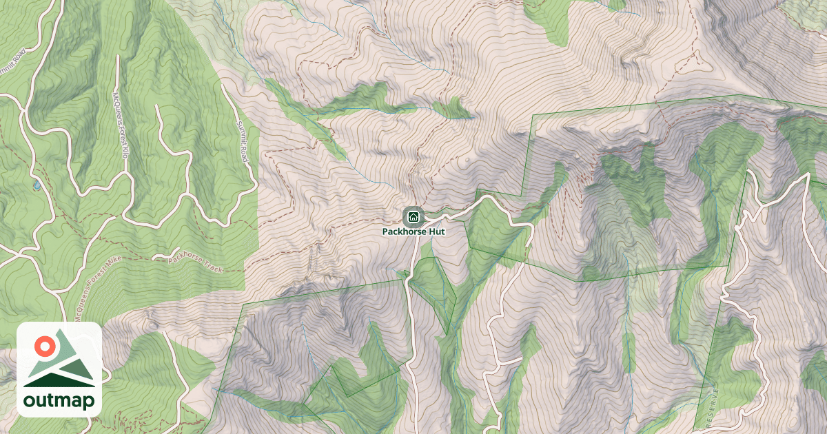 Map of Packhorse Hut