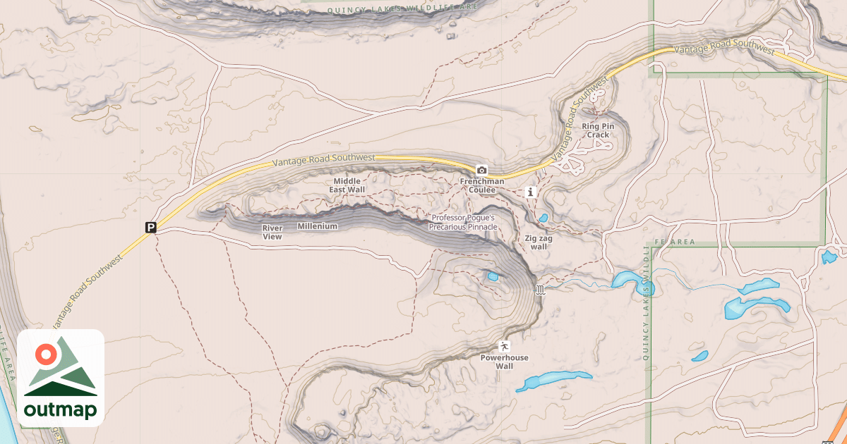 Map of Professor Pogue's Precarious Pinnacle