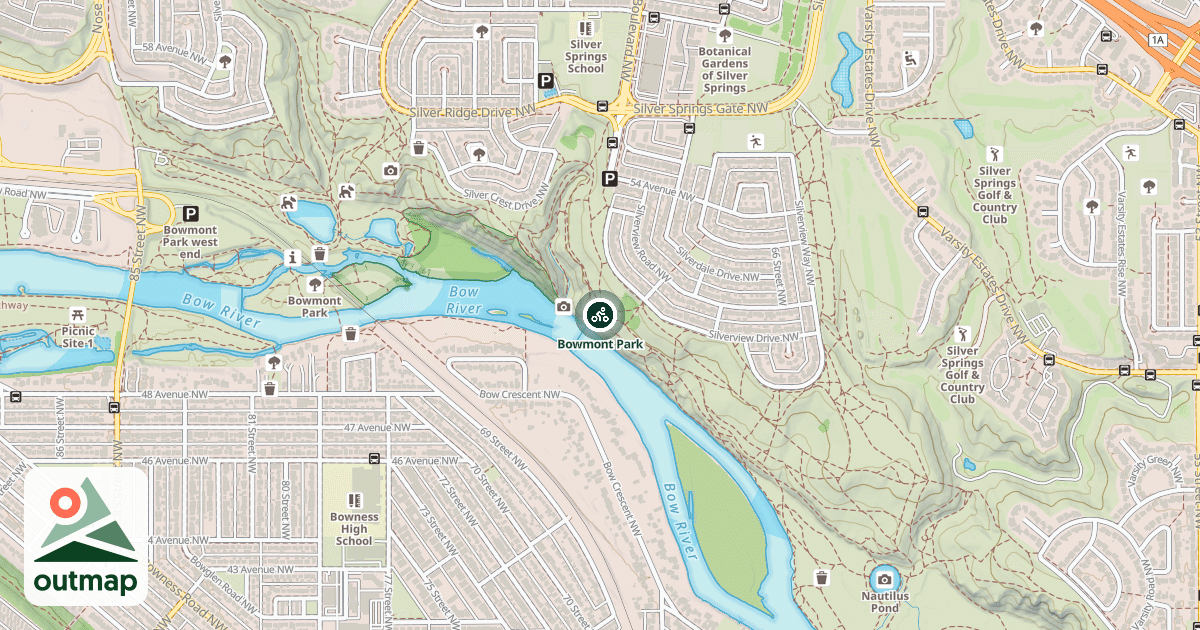 Map of Bowmont Park