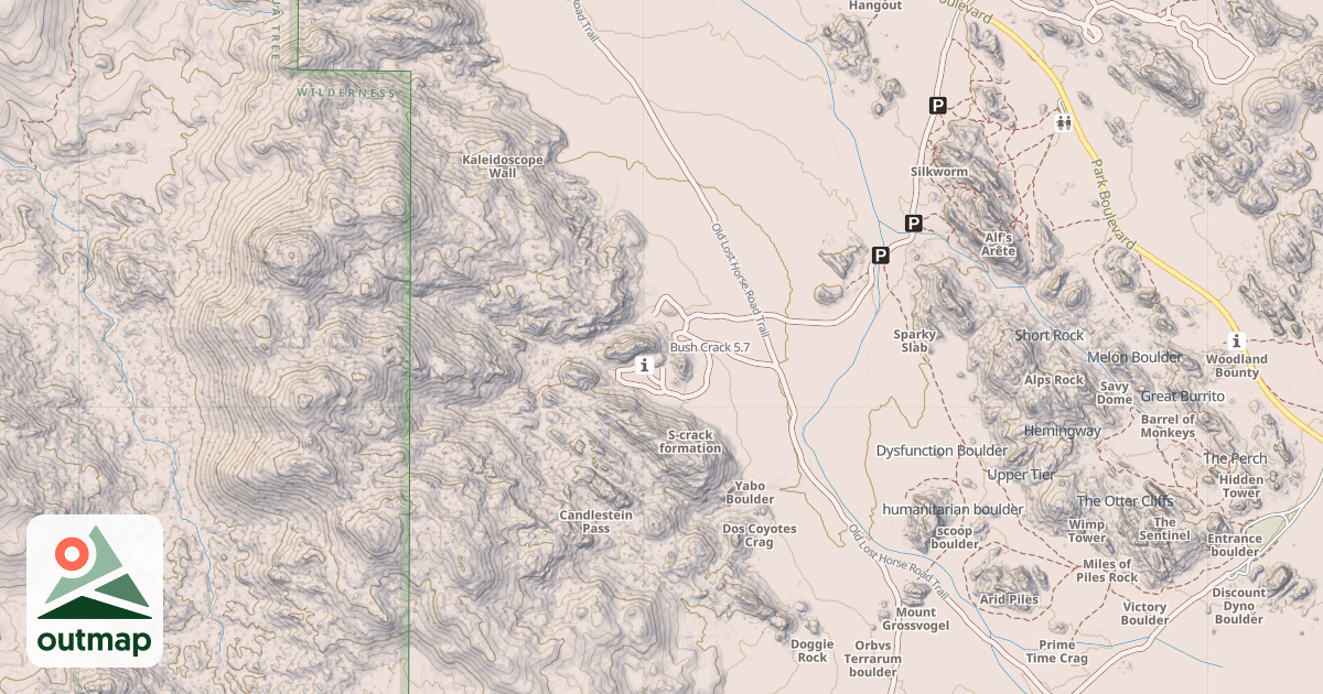 Map of Bush Crack