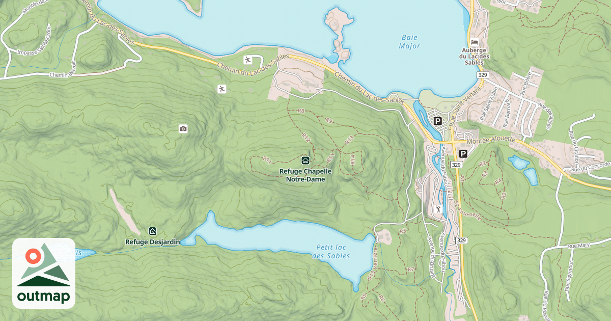 Map of Refuge Chapelle Notre-Dame