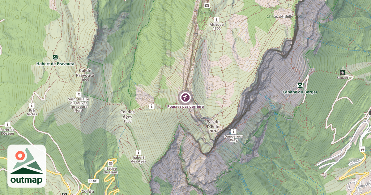 Map of Poussez pas derrière