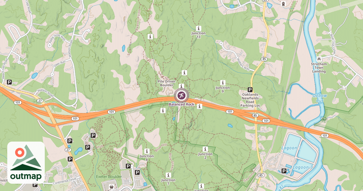 Map of Balanced Rock