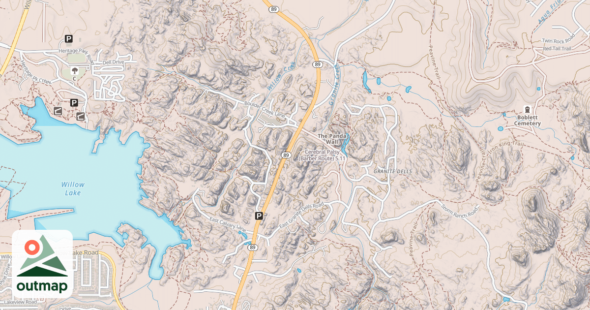 Map of Cerebral Palsy (Barber Route)