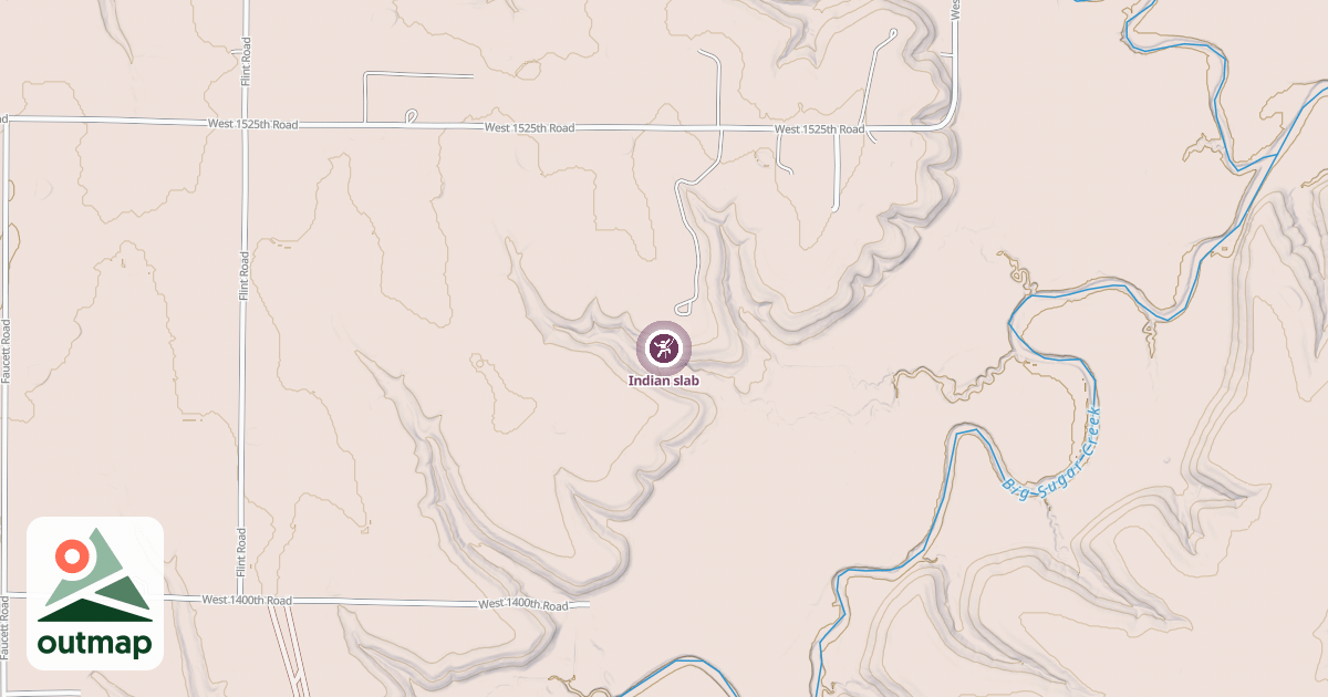 Map of Indian slab
