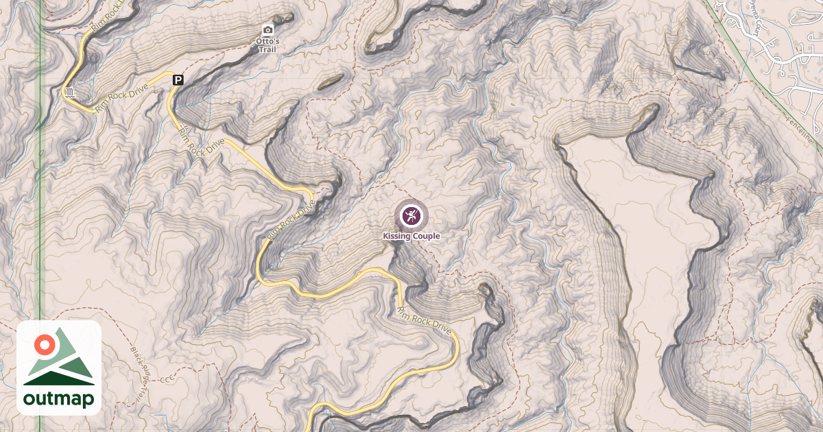 Map of Kissing Couple