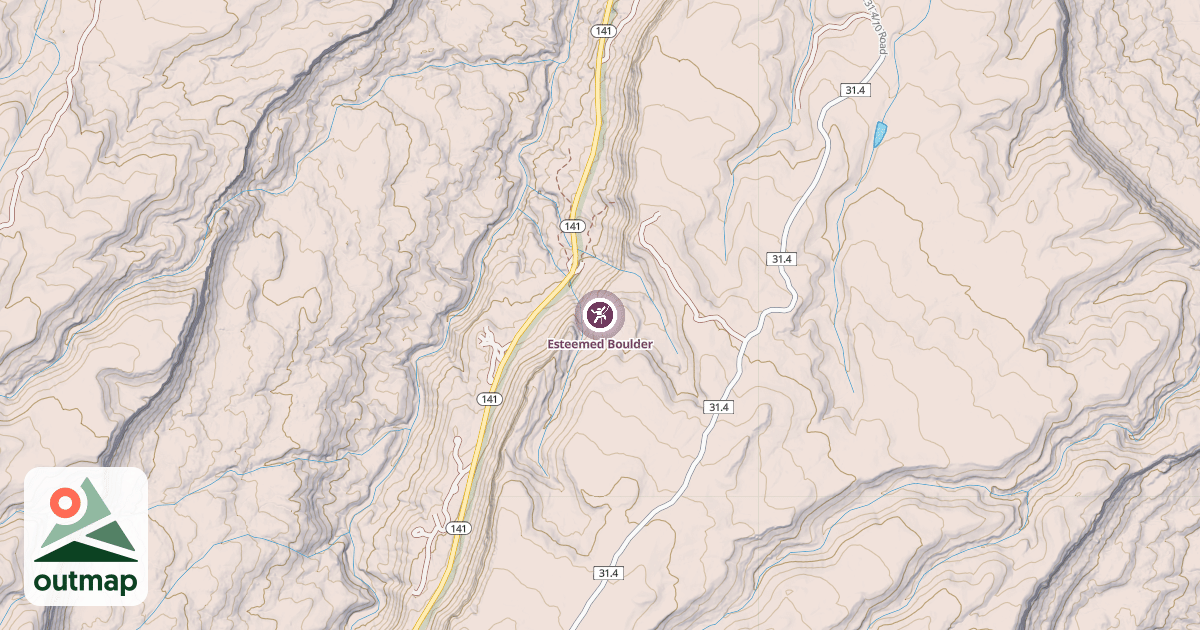 Map of Esteemed Boulder