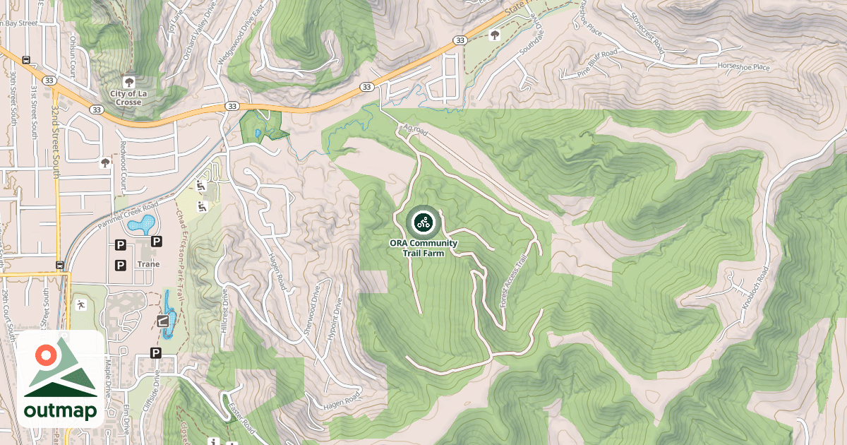 Map of ORA Community Trail Farm