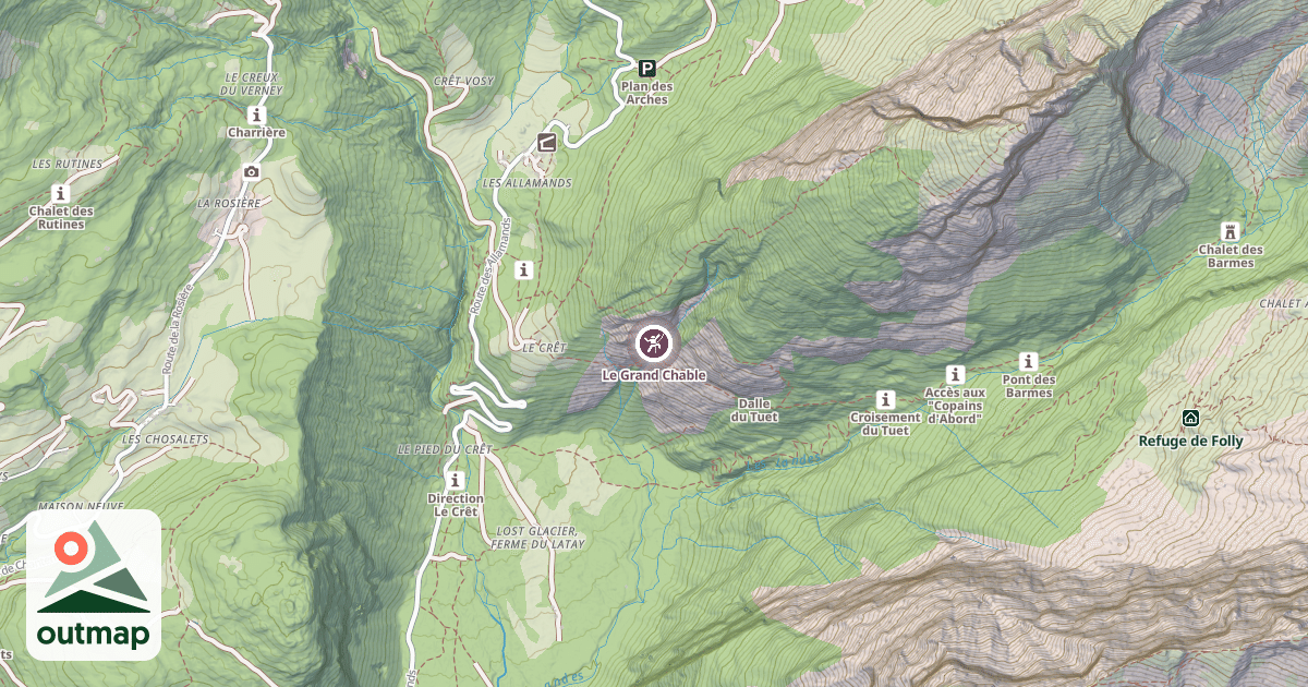 Map of Le Grand Chable