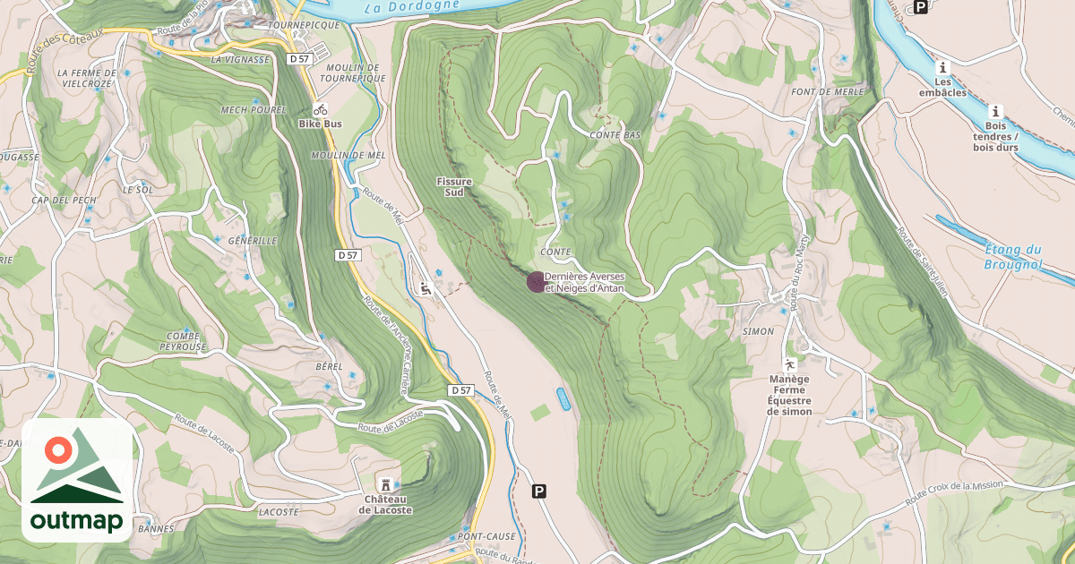Map of Dernières Averses et Neiges d'Antan