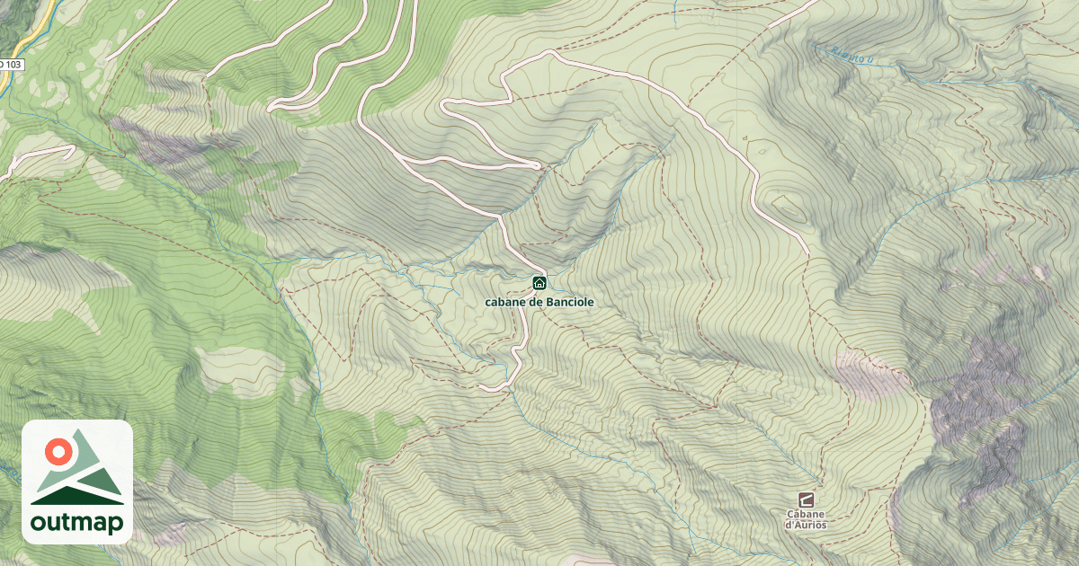 Map of cabane de Banciole