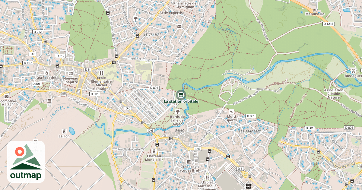 Map of La station orbitale