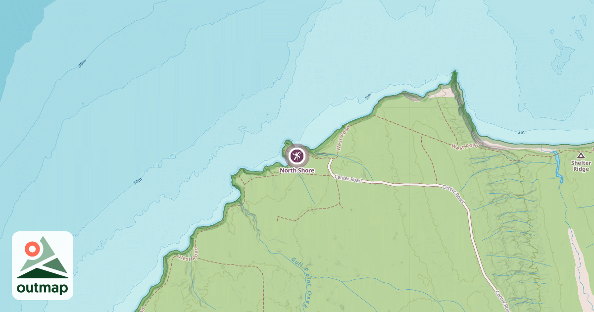 Map of North Shore