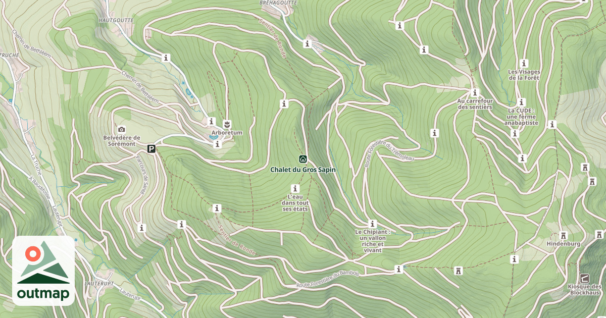 Map of Chalet du Gros Sapin