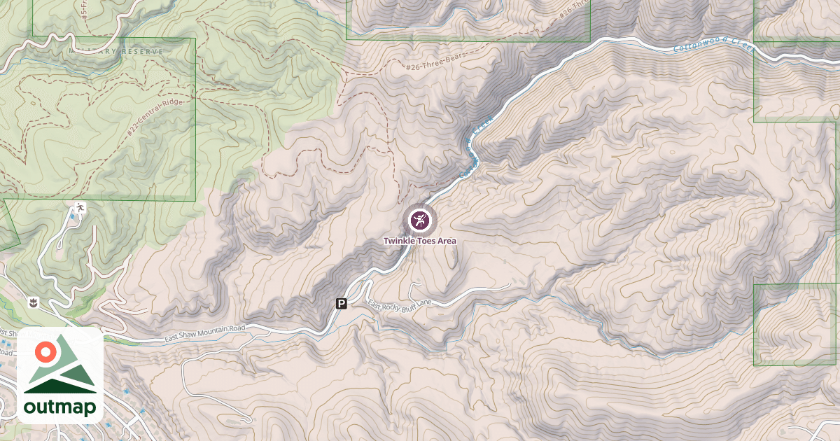 Map of Twinkle Toes Area