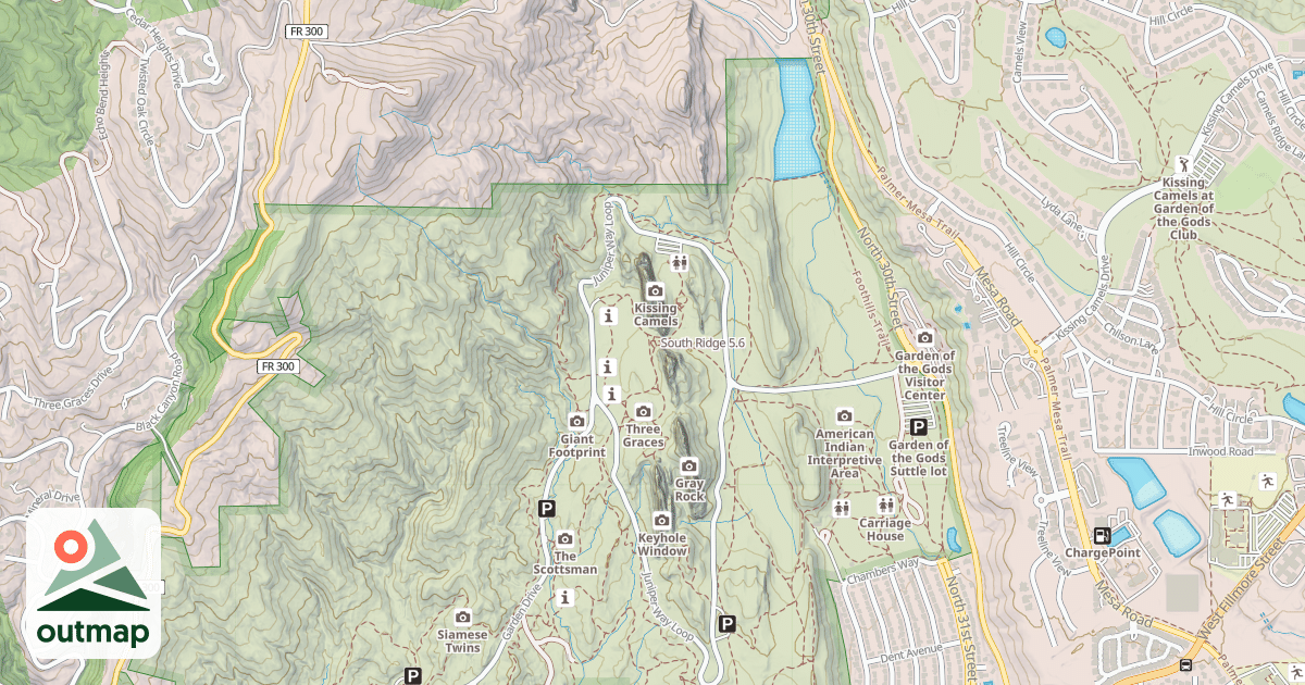 Map of South Ridge