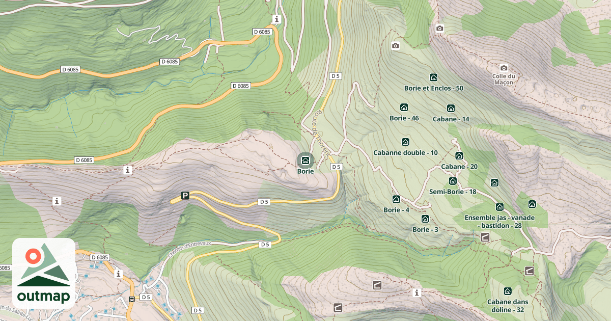 Map of Borie