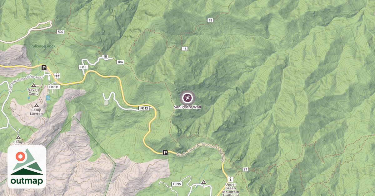Map of San Pedro Wall