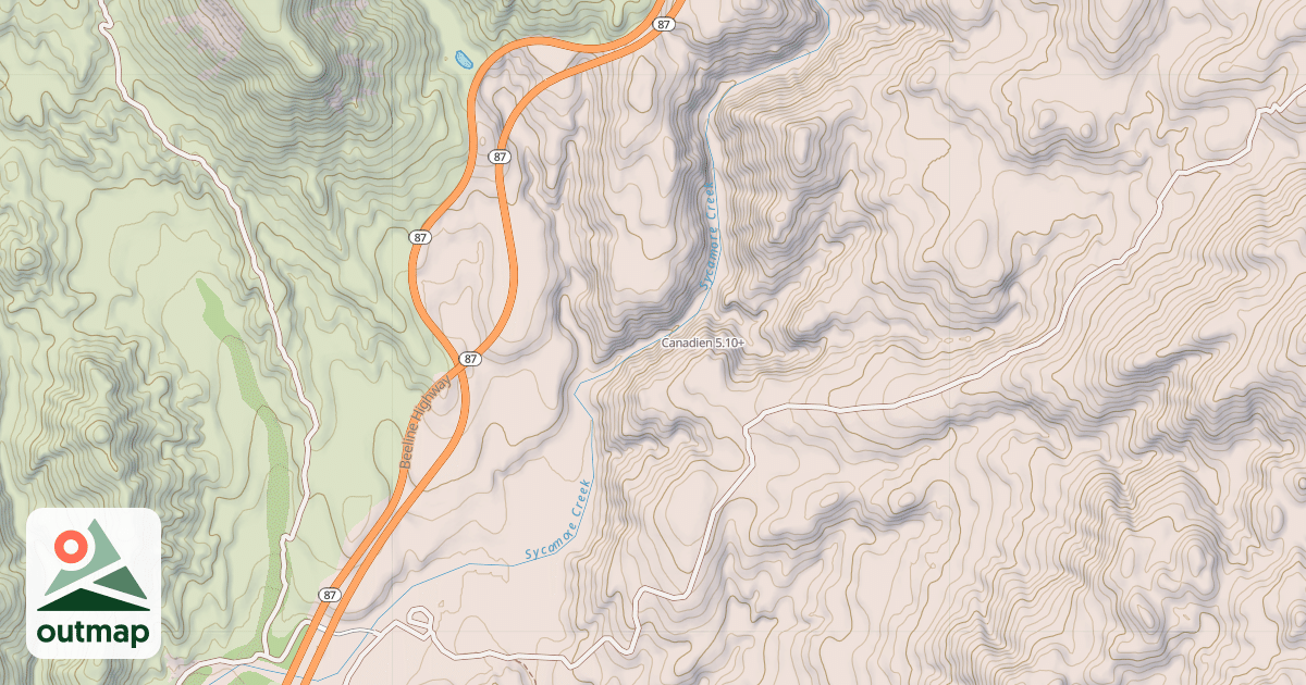 Map of Canadien