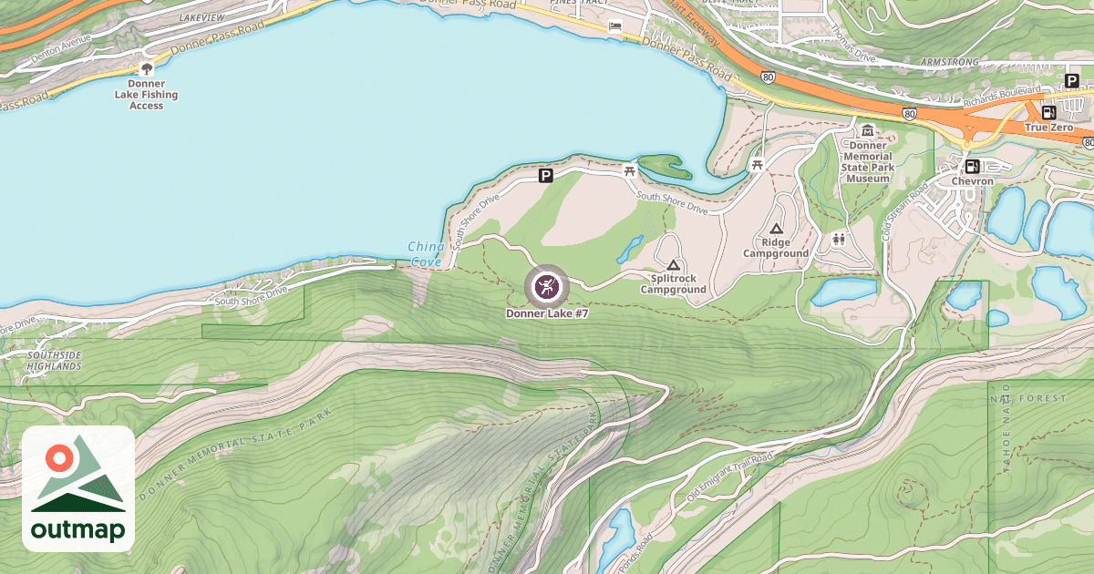 Map of Donner Lake #7