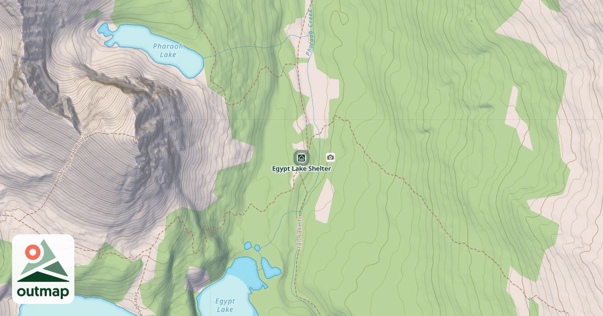 Map of Egypt Lake Shelter