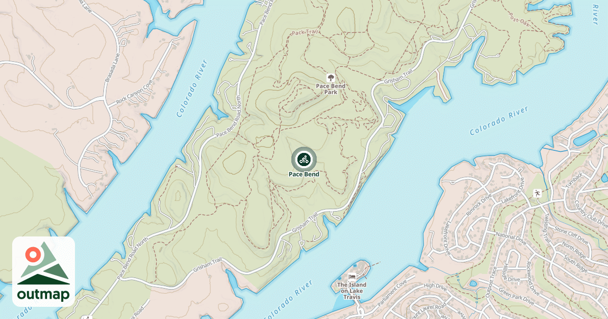 Map of Pace Bend