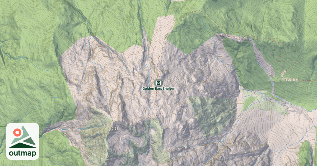 Map of Golden Ears Shelter