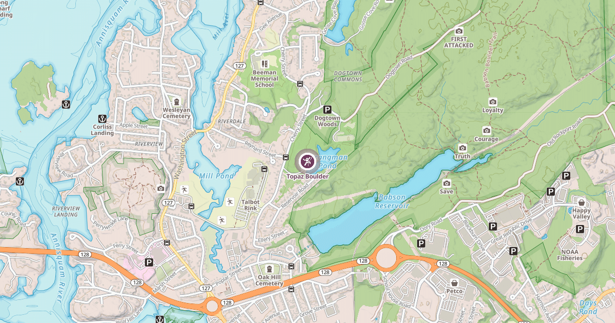 Map preview of Topaz Boulder