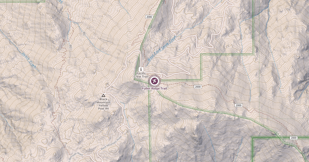 Map preview of Fuller Ridge Trail