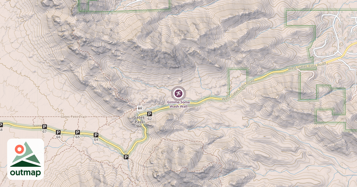 Map of Gimme Some Wash Wall
