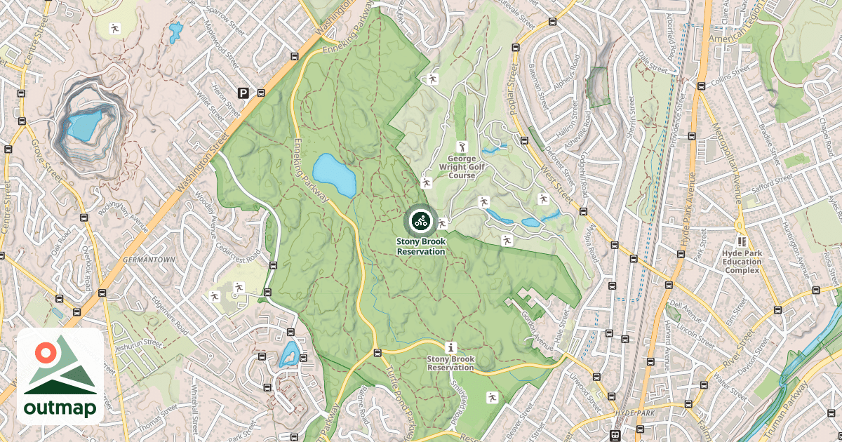 Map of Stony Brook Reservation